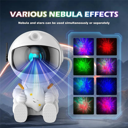 Star Projector Sitting Astronaut Galaxy Night Light