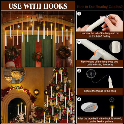 Floating Candles with Magic Wand